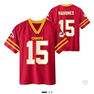 Kansas City Chiefs NFL Youth Boys Red Mahomes #15 Jersey - NWT XL